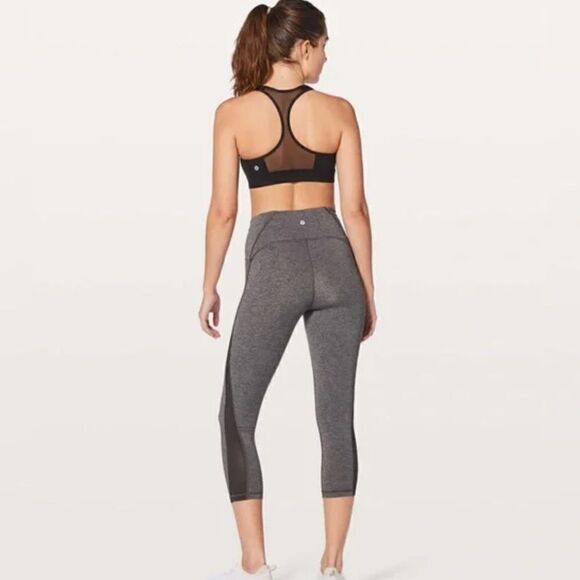 Lululemon Athletica Black Speed Up Bra Athletic High Support for C/D Cup size 8 - Picture 6 of 7